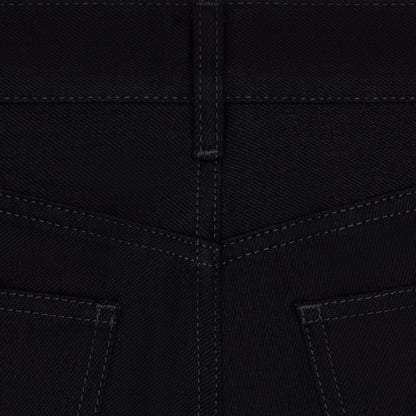Celine Lou Jeans in Pure Black Wash Denim