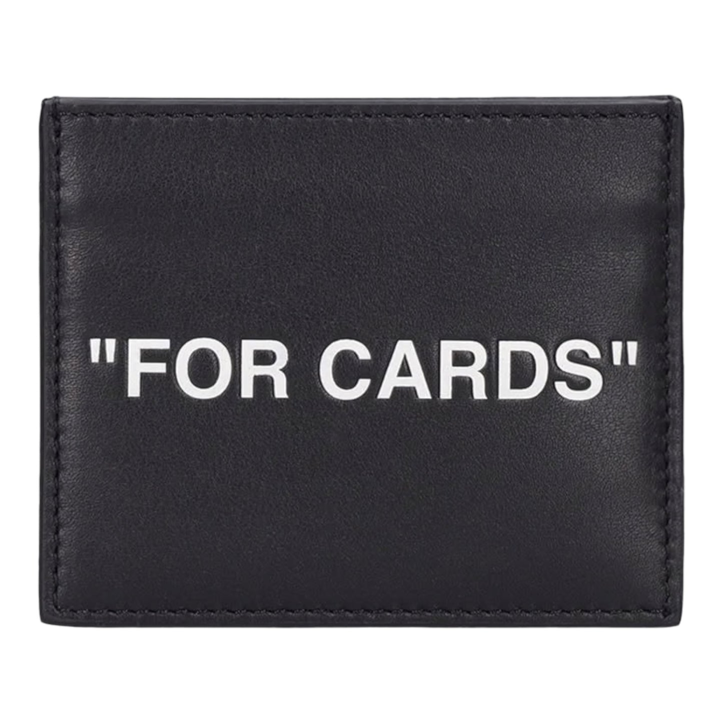 Off-White Quote Leather Card Case