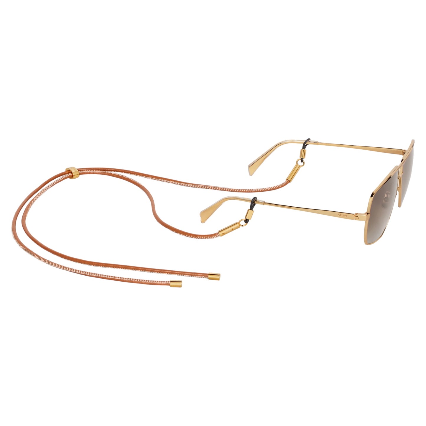 Celine Metal Frame 25 Sunglasses in Metal with Polarized Lenses