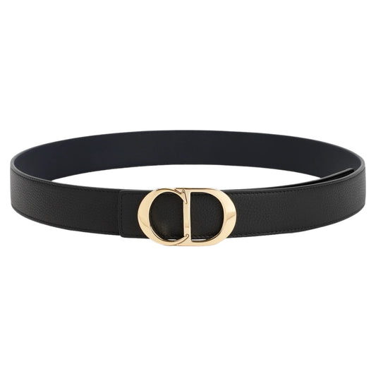 Dior Reversible CD Buckle Smooth Grained Leather Belt